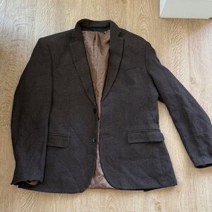 Classic Herringbone Brown Blazer